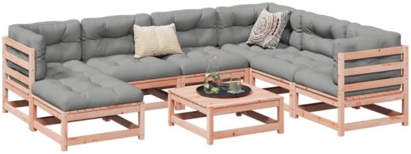 vidaXL 8-tlg. Garten-Sofagarnitur Massivholz Douglasie 3299554