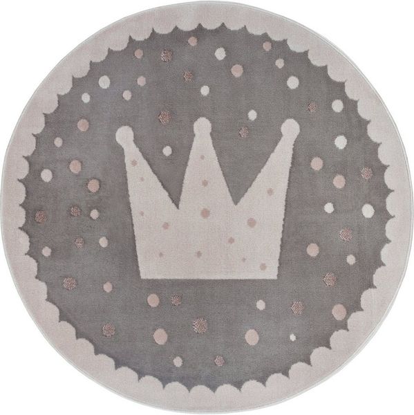 HANSE Home Kinderteppich Adventures Crown, rund, Höhe: 8 mm, Spielteppich, fest, Kinderzimmer, Kurzflor, Spielunterlage