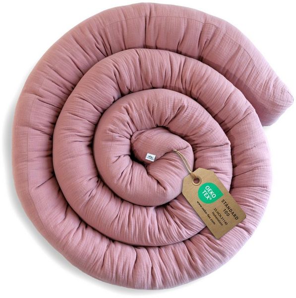 lilimaus Nestchenschlange Bettschlange Babybett aus Musselin Baumwolle - 12 Farben, (1-tlg), Bettschlange Babybett aus Musselin Baumwolle, kuschelig