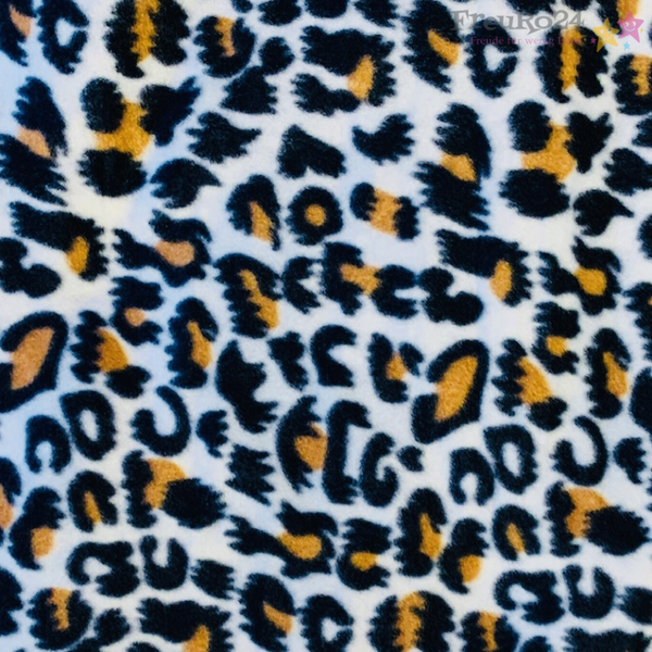 VIVA Living Hochwertige Wohn-Fleecedecke 130 x 170 cm Leopard schwarz2