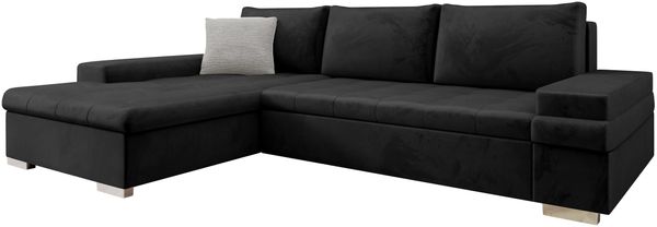 Ecksofa Bangkok Mini Premium (Farbe: Piano 17 + Mokka 82)
