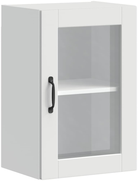 vidaXL Küchen-Hängeschrank mit Glastür Porto Weiß 854007