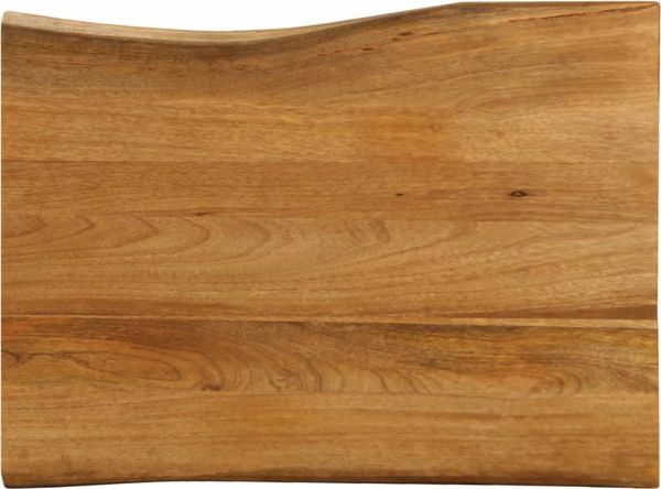 vidaXL Tischplatte mit Baumkante 90x60x2,5 cm Massivholz Mango 370765