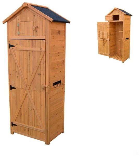 Relaxdays Gartenschrank Holz