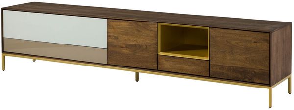 TV-Board Mango 240x45x55 braun geölt CHICAGO #103