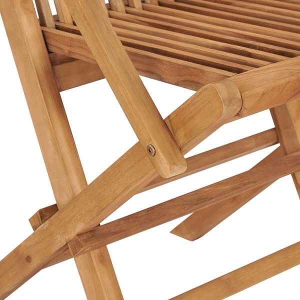 vidaXL 3-tlg. Garten-Essgruppe Massivholz Teak 3087187 Bild 10