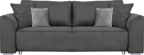 INOSIGN 3-Sitzer Beatrice Schlafsofa, wahlweise auch mit Bettfunktion und Bettkasten, incl. 2 Zierkissen