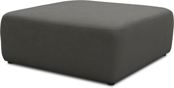 DOMO. collection Polsterhocker 800013, Hocker, quadratisch, Modul-Element, Fußhocker, Polsterganitur, 108 x 108 x 42 (BxTxH), grau Bild 2