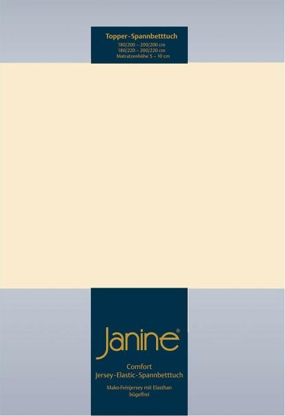 Janine Topper Comfort Jersey Spannbetttuch|90x190 cm - 100x220 cm| leinen