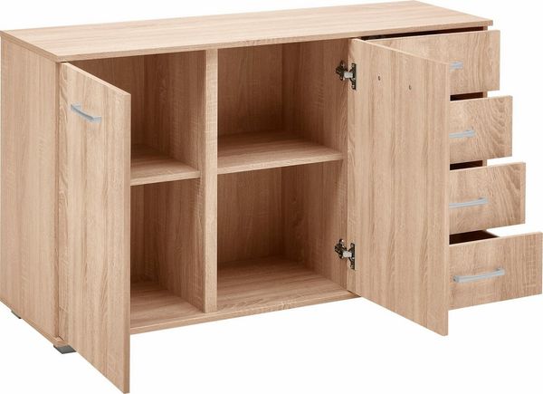 priess Kombikommode Barcelona mit 4 Schubkästen und Tür in 6 Farben