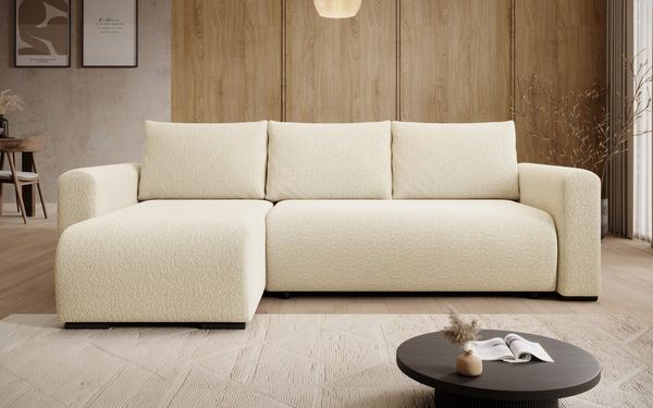 storez24 Ecksofa Tally, mit Bettkasten und Schlaffunktion, L-Form, bequem