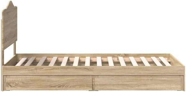 vidaXL Aufbewahrungsbett Sonoma-Eiche 70 x 190 cm Holzwerkstoff 3413557 Bild 9