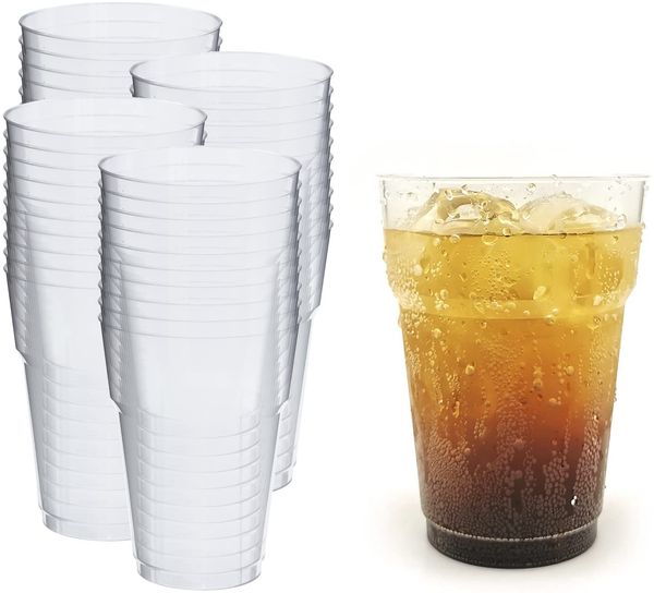 Silverkitchen 40x Bierbecher 200ml - wiederverwendbare Partybecher Cocktailbecher Mehrwegbecher aus Hartplastik Mehrwegtrinkgläser Made In Germany