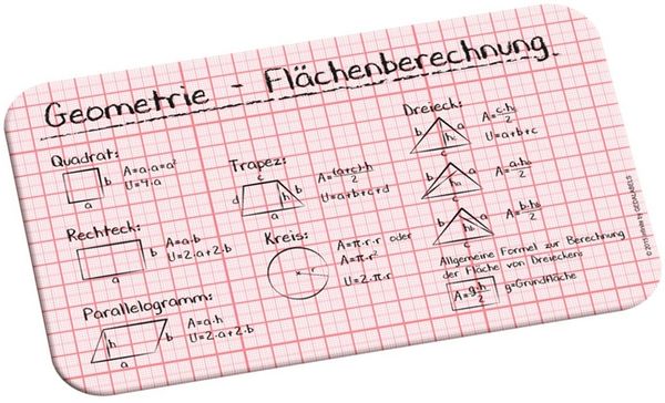 Geda Labels GmbH Frühstücksbrett Geometrie, Melamin, (1-St), Rot, 23,5 x 14,5 x 0,3 cm, spülmaschinengeeignet