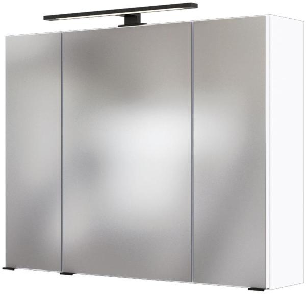 LED- Spiegelschrank 80 cm MANLY-03 weiß B/H/T: 80/64/20 cm