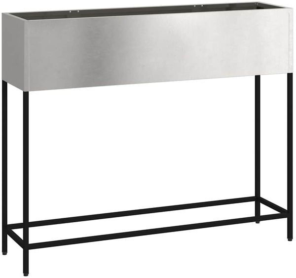 vidaXL Hochbeet Gartenpflanzer Silber 100 x 26 x 82 cm Edelstahl 865880