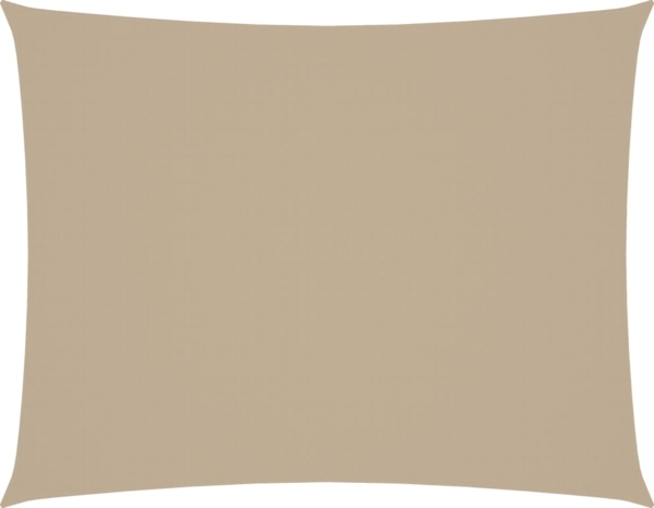 vidaXL Sonnensegel Oxford-Gewebe Rechteckig 6x7 m Beige 135167