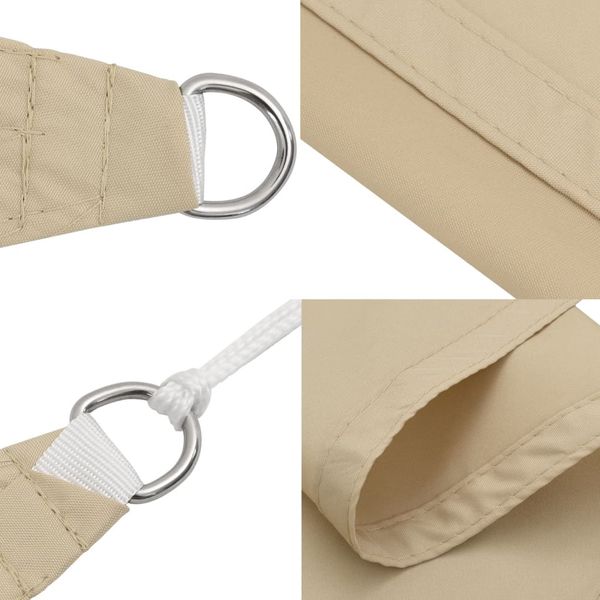 vidaXL Sonnensegel Oxford-Gewebe Rechteckig 6x7 m Beige 135167 Bild 7