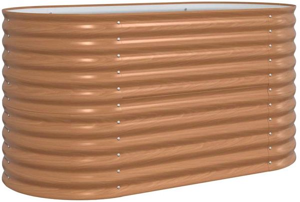 vidaXL Hochbeet Braun 160 x 80 x 81 cm Stahl 42011328 Bild 2