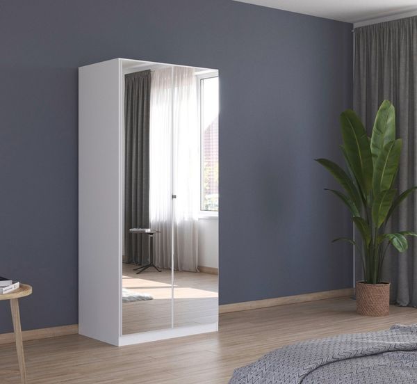 rauch Drehtürenschrank Reflect mit Spiegelfront, inkl. praktischer Inneneinteilung