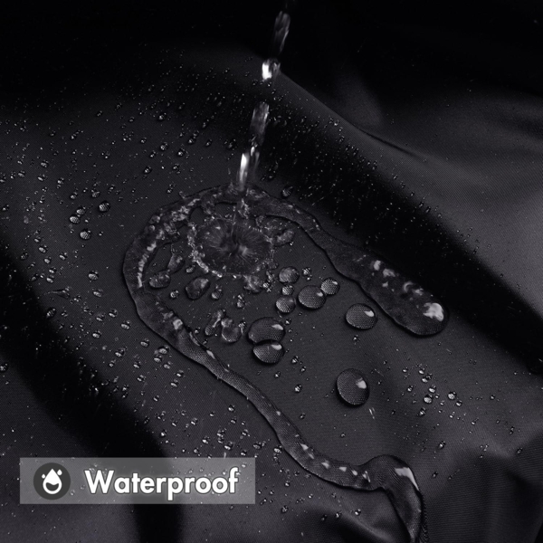 Duschvorhang Schwarz 180x200cm Wasserdicht Anti-schimmel Textil waschbar Bild 4