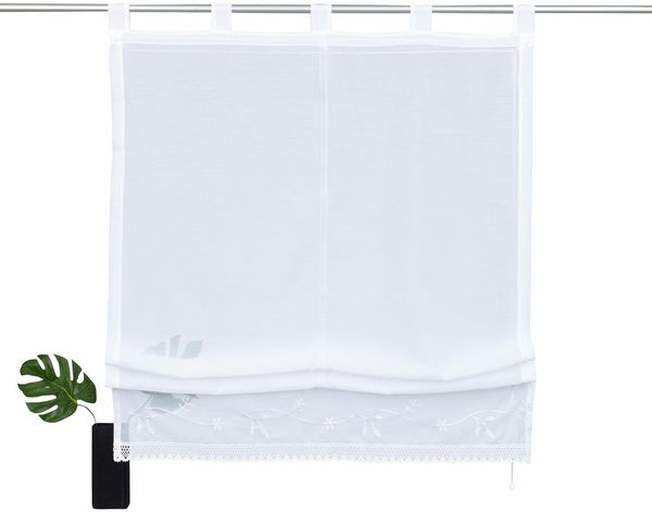OTTO home Raffrollo Idaho, mit Schlaufen, Transparent, Voile, Polyester