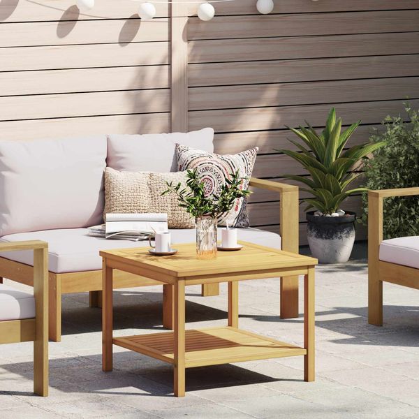 vidaXL Beistelltisch Öl-Natur 60 x 60 x 45 cm Massivholz Akazie 42026787