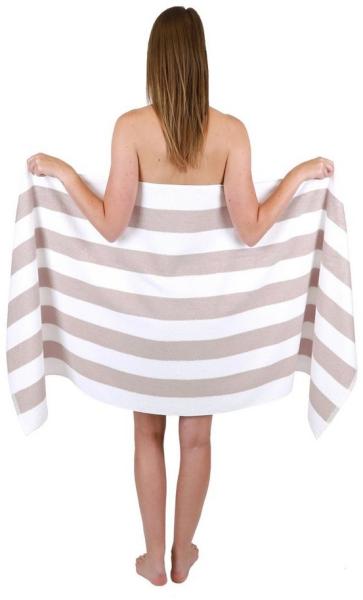 Betz Saunatuch Badetuch XXL Berlin mt Streifen Größe 70 x 180 cm, 100% Baumwolle (1-St)