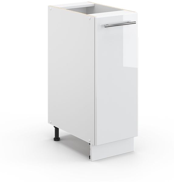 Apothekerschrank Fame-Line Weiß Hochglanz 30 cm ohne Arbeitsplatte Vicco