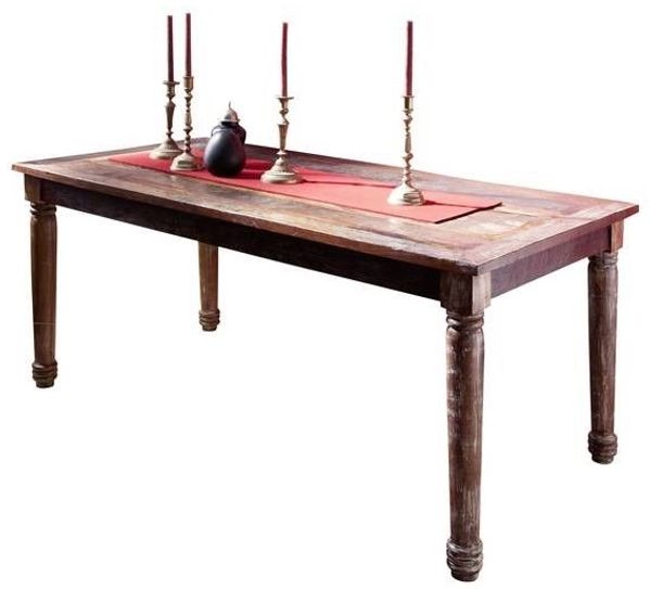 Esstisch Altholz 120x80x76 mehrfarbig lackiert FABLE #26