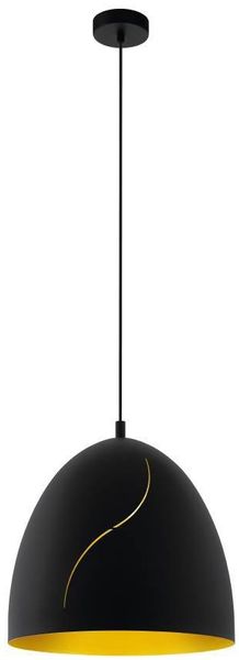Eglo 43067 Pendelleuchte HUNNINGHAM schwarz, gold Ø40,5cm H:110cm