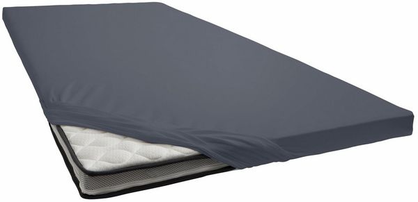 Primera Spannbettlaken Elasthan-Feinjersey Topper, Jersey-Elasthan, Gummizug: rundum, (1 Stück), Aus 95% gekämmter Baumwolle und 5% Elastan