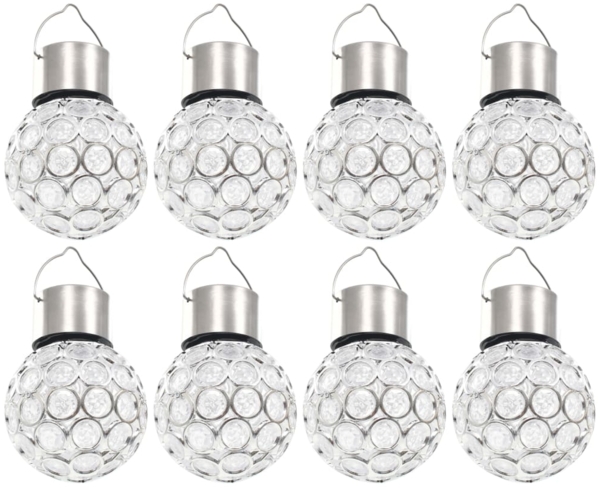 vidaXL Solar-Hängeleuchten 8 Stk. LED RGB 44412