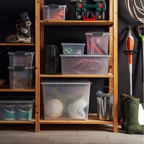 ROTHO Aufbewahrungsbox Compact Aufbewahrungsbox 70l mit Deckel, Kunststoff (PP)