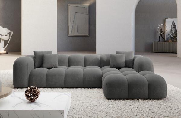 Sofa Dreams Ecksofa Stoffsofa Eckcouch Polster Eck Sofa Formentera L Form kurz Stoff, Loungesofa Bild 1