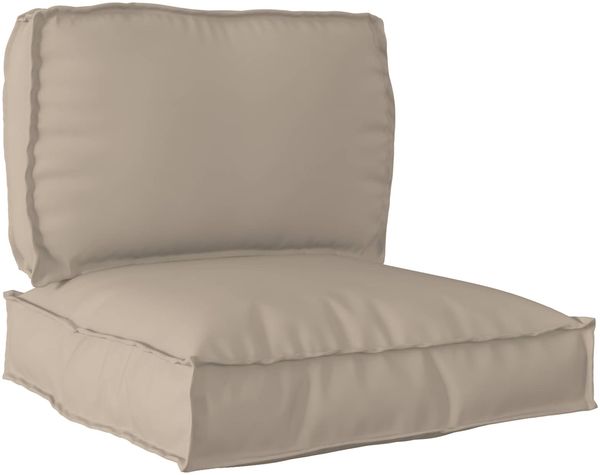 vidaXL Palettenkissenset 2 pcs Taupe Oxford-Stoff 3329064