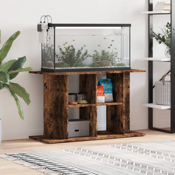 vidaXL Aquariumständer Räuchereiche 100x40x60 cm Holzwerkstoff 833588