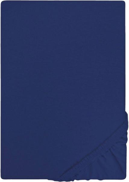 Castell Jersey-Stretch-Spannbetttuch, Marine, 1x 90x190 cm - 100x200 cm, 90x200 cm