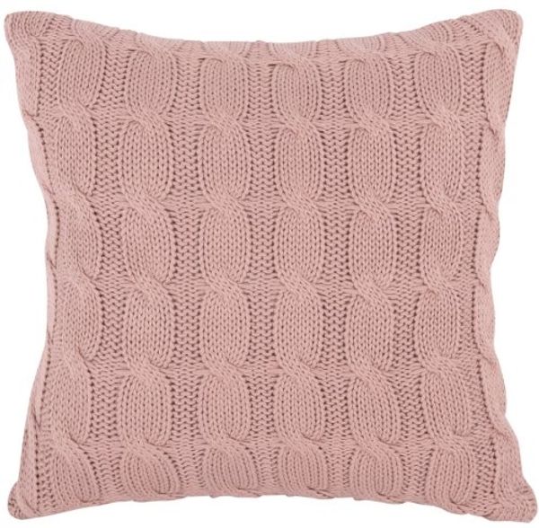 Present Time Kissen Cable Knitted Cotton Soft Pink (45x45 cm) PT4038PI