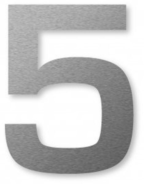 Hausnummer Edelstahl (16 cm) – 5