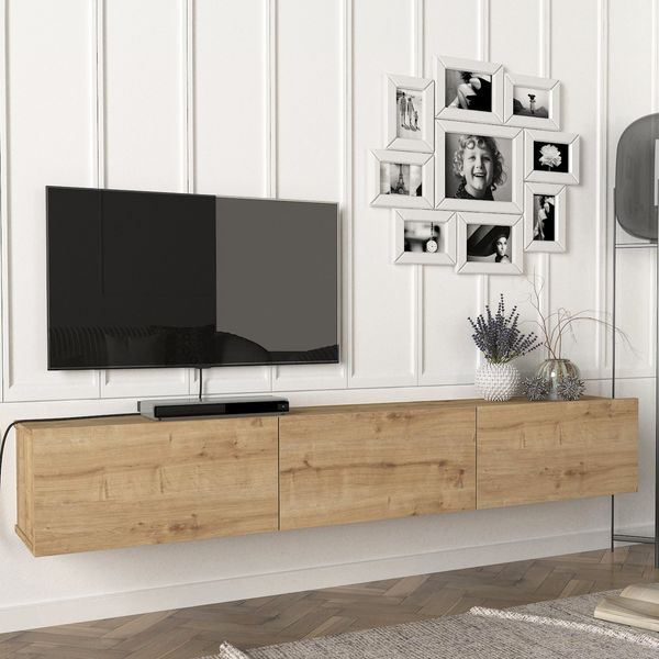 Fernsehschrank Vihti 180x31x29,5cm Eiche [en. casa]