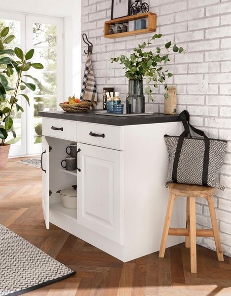 wiho Küchen Unterschrank Erla 100 cm breit mit Kassettenfront