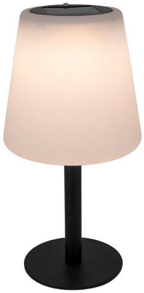 Spetebo LED Solarleuchte Solar Tisch Leuchte warmweiß - 30 x 15 cm, 2, LED, warmweiß, Deko Lampe Garten Balkon Innen Außen