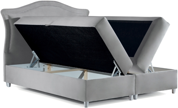 99rooms Lulu Boxspringbett 120x200 cm Kunstleder MADRYT Schwarz Bild 4