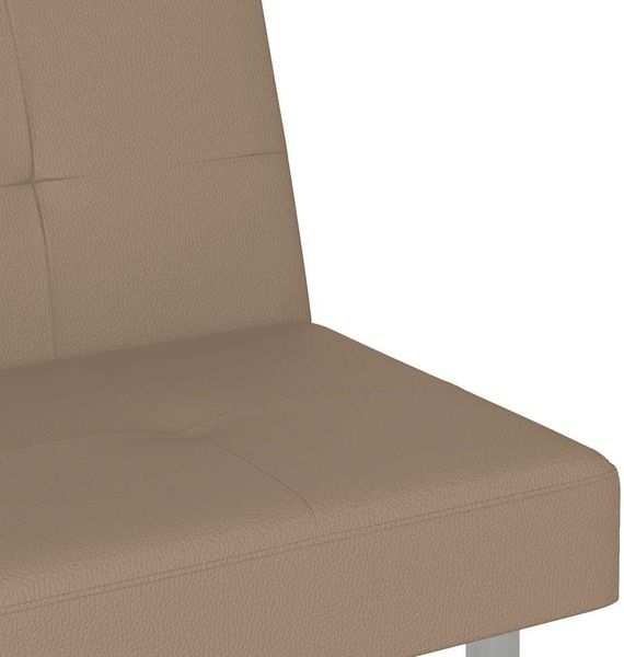 vidaXL Schlafsofa mit Getränkehaltern Cappuccino Kunstleder 351929 Bild 10