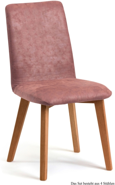 Esszimmerstuhl (4er-Set) Darci 47x92x60 Eiche geölt/Rosewood