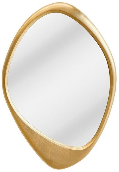 riess-ambiente Wandspiegel ORGANIC 95cm gold – asymmetrische Form, flexibel nutzbar, Dekoration (Einzelartikel, 1-St), stilvolles Statement Piece – ideal für Flur oder Wohnzimmer