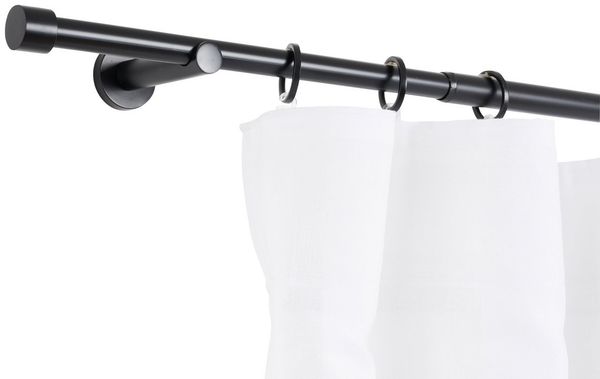 ondeco Gardinenstange Teleskopgarnitur Trendy, Ø 19 mm, 1-läufig, ausziehbar, Bohren, verschraubt