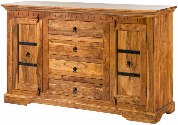 Sideboard Akazie 150x45x89 honig lackiert OXFORD #0513
