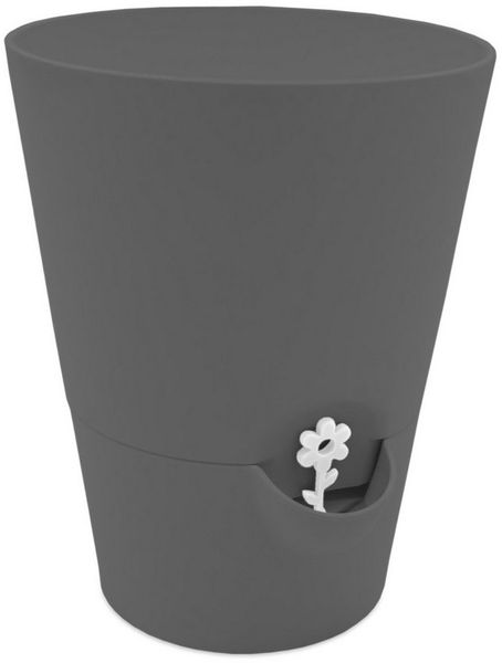 Emsa Kräutertopf 17 x 13 cm mit Selbstbewässerung (Anzahl, 1 St, Stück), Topf mit separatem Boden zur Bewässerung